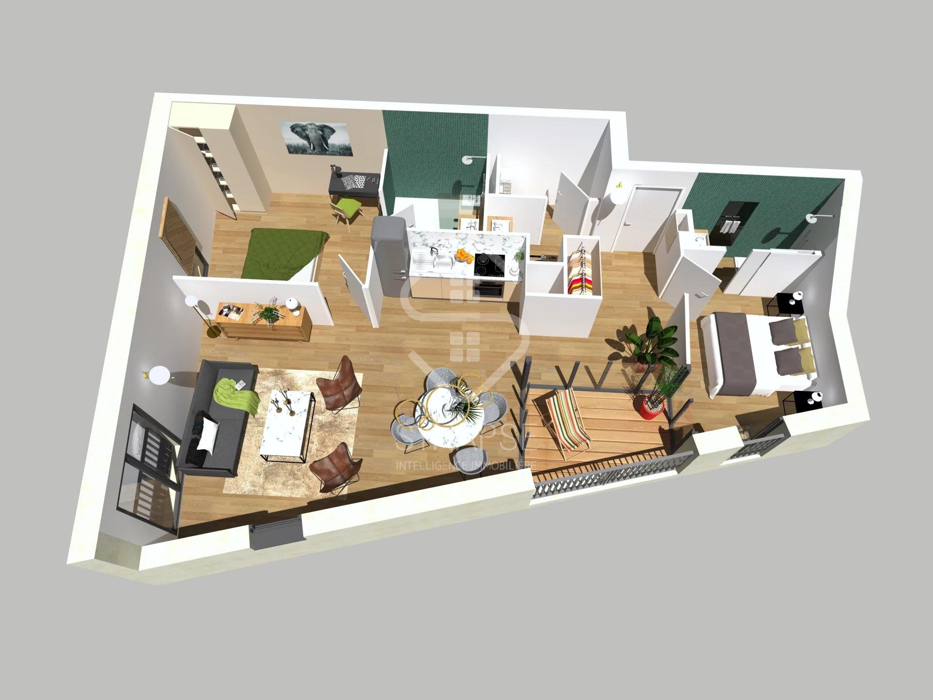 A vendre T3 dans résidence neuve à Caudéran